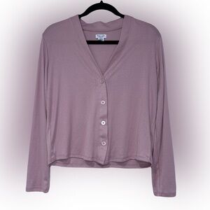 Splendid Women's Light Pink Button-Up Long Sleeve Cardigan Sweater XS